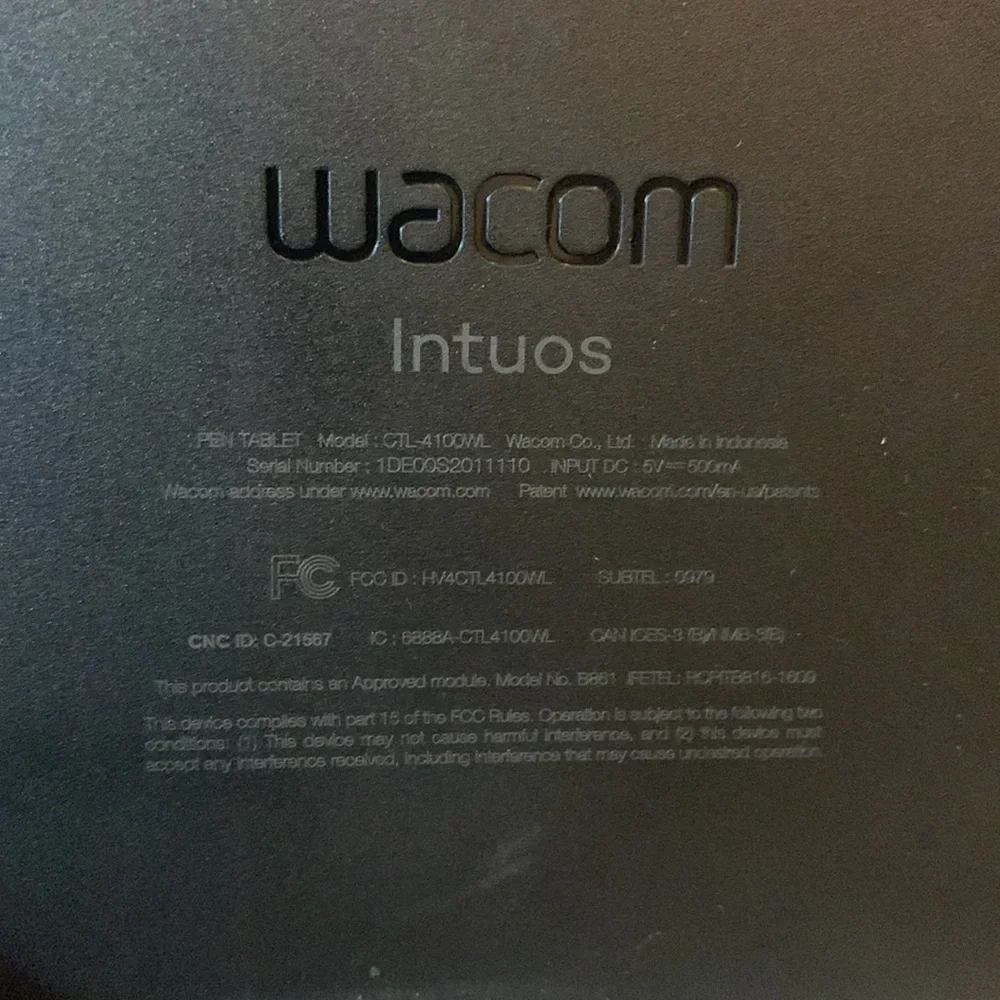 Wacom Intuos Small Drawing Tablet